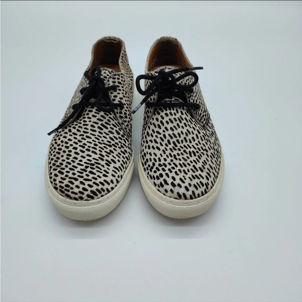 Maruti Brazz Lace Up Pony Hair Leather Animal Print Shoes Trainers EU 37 UK 4 - Picture 1 of 6